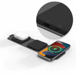 mophie 401309741 chargeur d'appareils mobiles Casque, Téléphone portable Graphite Secteur Recharge sans fil Intérieure