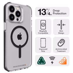 GEAR4 Santa Cruz Snap Housse iPhone 14 Pro Max plastique recyclé Noir - Vue supplémentaire 17