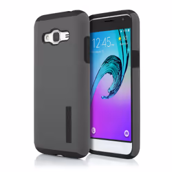 Incipio DualPro, Coque, Samsung, Samsung Galaxy J3, Noir, Gris