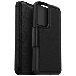 Coque de protection - OTTERBOX - Strada - Cuir noir - Compatible Samsung Galaxy S22 - Rabat élégant