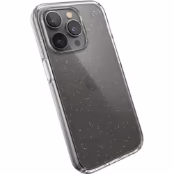 Speck Presidio Perfect Clear Glitter, Housse, Apple, iPhone 14 Pro, 15,5 cm (6.1"), Transparent, Or