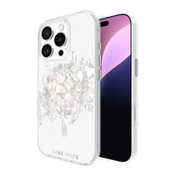 Coque de protection - Case-Mate - iPhone 16 Pro - Incrustation de perles - A Touch of Pearl - Semi-rigide