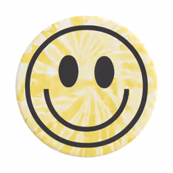 PopSockets Tie Dye Smile, Grip, Jaune, Universel, 38,8 mm, 7,7 mm, 24,3 mm