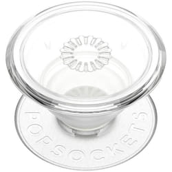 PopGrip Clear PopSockets - Blanc - Pour Smartphones et tablettes - 3 et 10 diagonale décran