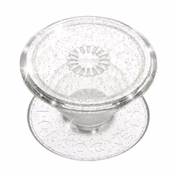 PopSockets Clear Glitter Silver