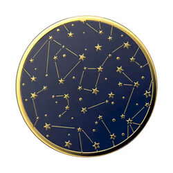 PopSockets Enamel Constellation Prize, Grip, Bleu, Or, Métal, Universel, 38,8 mm, 38,8 mm