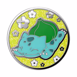 PopSockets Pokémon - Enamel Bulbasaur Nap, Grip, Multicolore, Métal, Universel, 1 pièce(s), 38,8 mm