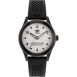 Montre - ADIDAS - Style Code Three AOSY22517 - Quartz - Acier inoxydable - Bracelet en silicone noir