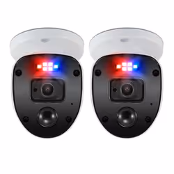 Swann SWPRO-1080SLPK2, Caméra de sécurité IP, Intérieure et extérieure, Plafond/mur, Blanc, Cosse, IP66