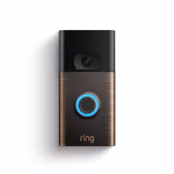 Ring Video Doorbell Noir, Bronze