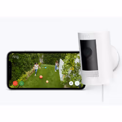 Ring Stick Up Cam Plug-in Boîte Caméra de sécurité IP Intérieure et extérieure Sur bureau/mural - Vue supplémentaire 4