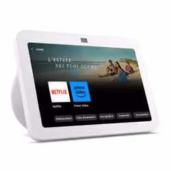 Amazon B0BLS3JJV8, Amazon Alexa, Rectangle, Blanc, Allemand, Anglais, Espagnol, Français, Italien, Android, Fire OS, iOS, 20, ...