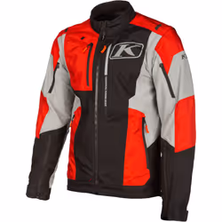 Klim Dakar Veste textile moto, noir-gris-rouge, taille S pour Hommes
