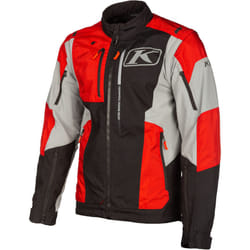 Klim Dakar Veste textile moto, noir-gris-rouge, taille S pour Hommes