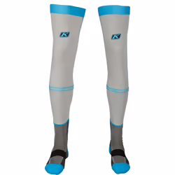 Klim Aggressor -1.0 Knee Brace Chaussettes, gris-bleu, taille S pour Hommes