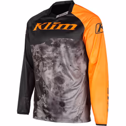 Klim XC Lite Corrosion Maillot de motocross jeune, noir-gris-orange, taille L