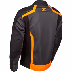 Klim Induction Veste textile moto, noir-gris-orange, taille 2XL pour Hommes
