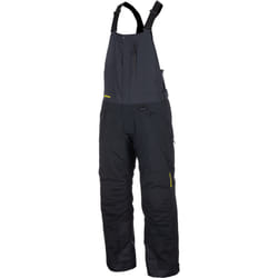 Klim Keweenaw 2025 salopette de motoneige imperméable, noir-gris-jaune, taille 2XL pour Hommes