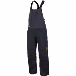 Klim Keweenaw 2025 salopette de motoneige imperméable, noir-gris-jaune, taille 2XL pour Hommes