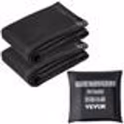 Couverture Anti-Feu - VEVOR - Lot de 2 Couvertures de Soudage 244 x 305 m Résistantes au Feu 550 °C Couverture dUrgence Noire