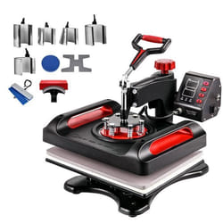 Presse à Chaud - VEVOR - 29 x 38 cm Machine de Transfert par Sublimationpour T-shirt Chapeau Casquette Tasse Assiette