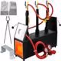 Forge à gaz propane - VEVOR - Four de Fusion Forge 15 L avec Trois Brûleurs 2 Portes