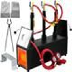 Forge à gaz propane - VEVOR - Four de Fusion Forge 15 L avec Trois Brûleurs 2 Portes
