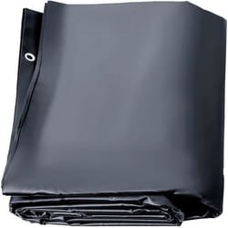 Bâche à Bulle Piscine Hivernage-VEVOR-Anthracite PVC 650-680g-m²4 x 7m Maille Serrée pour Piscines Maison Jardin Hôtel Ingénierie