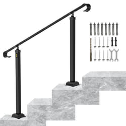 VEVOR Garde-Corps Escalier Main Courante Fer Forgé Réglable 1-3 Marches 685 cm