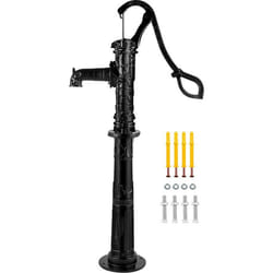Pompe à Eau Manuelle Fonte + Support Pompe-VEVOR-40x15x68 cm Support 67 cm Profondeur 6 m Sortie Eau 65x22 cm