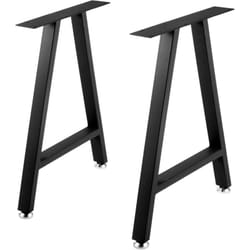 Vevor - Pieds de Table Metal 2PCS Kit Pieds Meuble Acier Industriel 71,1x45 cm Forme a Charge Capacite 363 kg avec 4 Protecteurs Sol pour Table a