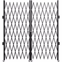 Barrière de Sécurité Extensible Pliante Porte Double-VEVOR-Escalier Acier- 31 m H x 156 m L-360°-Cadenas-Maison Sous-sol Gara ...