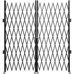 Barrière de Sécurité Extensible Pliante Porte Double-VEVOR-Escalier Acier- 31 m H x 156 m L-360°-Cadenas-Maison Sous-sol Garage