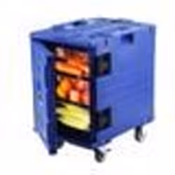 Conteneur Isotherme -VEVOR-90 L Bleu Boîte de Transport-pour Garder au Chaud ou Froid Traiteur Restauration
