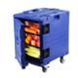Conteneur Isotherme -VEVOR-90 L Bleu Boîte de Transport-pour Garder au Chaud ou Froid Traiteur Restauration