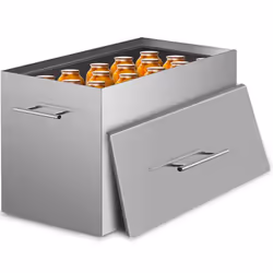 Bain-marie pour Conserves Canettes-VEVOR-1419 L-en Acier Inoxydable 304 de Qualité Alimentaire Fond Plat Brossé