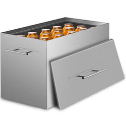 Bain-marie pour Conserves Canettes-VEVOR-1419 L-en Acier Inoxydable 304 de Qualité Alimentaire Fond Plat Brossé