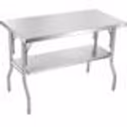 Table de Travail Inox - VEVOR - Table de Préparation 1220 x 610mm - Pliante Commercial Cuisine