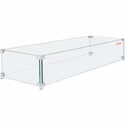 Pare-vent pour foyer Le pare-flamme pour foyer réduit efficacement le vent. Compact sur la table à feu et s'adapte parfaiteme ...