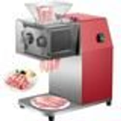 trancheuse électrique - VEVOR - Trancheuse à Jambon 35 mm 1440 tr-min en Acier Inox et Matériau PC Transparent  850 W