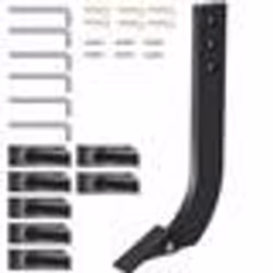 Tige de Labourage de Lame de Caisson-VEVOR-410 x 209 mm -6 Pièces 3 Trous-Remplacement Creuser Labourer