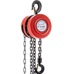 Palan à Chaine 1 T-VEVOR-Acier-Levage Maximale de 2 m 1000 kg-Crochet de Sécurité-360°-Lever Charge Lourd
