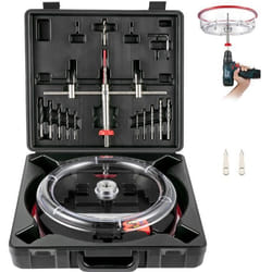 Scie cloche réglable - VEVOR - Kit de Scie Cloche 40 mm-300 mm avec Capot Anti-poussière Sécurisé Propre