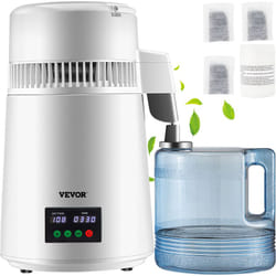 Vevor - Distillateur deEau 4 l Machine a Eau Distillee 1 L/h Machine a Distiller lEau Inox Alimentaire Sur Temperature 30-108 ℃ Minuterie 0-99 h