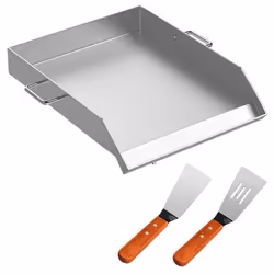 Plaque de Cuisson - VEVOR- 46x40 cm Plancha Poêle Grill en Inox  - Barbecue Pizza Camping