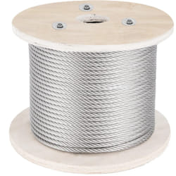 VEVOR Cable en acier inoxydable 316, 152 m, cable metallique inoxydable diametre 4 mm construction 1x19 avec resistance a la rupture 1496 kg pour balustrade exterieure, terrasse, balustre de bricolage