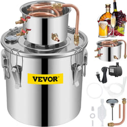 Vevor - Distillateur Alambic 30 l Chaudiere a Spiritueux en Inox Alimentaire Distillateur deAlcool et d'Eau avec Pompe Baril de Condensation Kit de