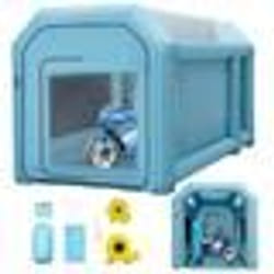 Cabine Peinture Voiture - VEVOR - Cabine Peinture Gonflable Voiture Pulvérisation 2 Souffleurs 4x25x25 m Bleu