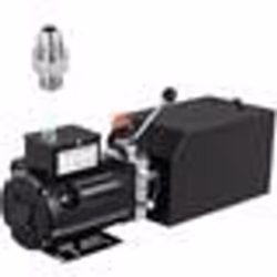Pompe hydraulique-VEVOR-14 L Pompe hydraulique à Simple Effet Réservoir Noir-Pompe hydraulique avec réservoir Élévateur à cis ...