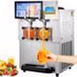 VEVOR Machine à Granités Machine à Granitas Commerciale 2 x 8L Boisson Glacée